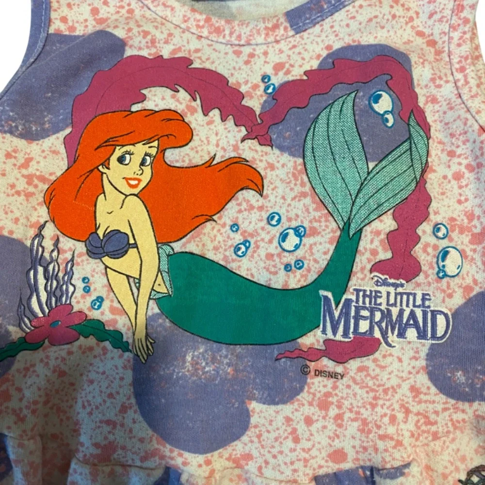 Rare Vintage 90’s Disney The Little Mermaid Sleeveless Dress 2T